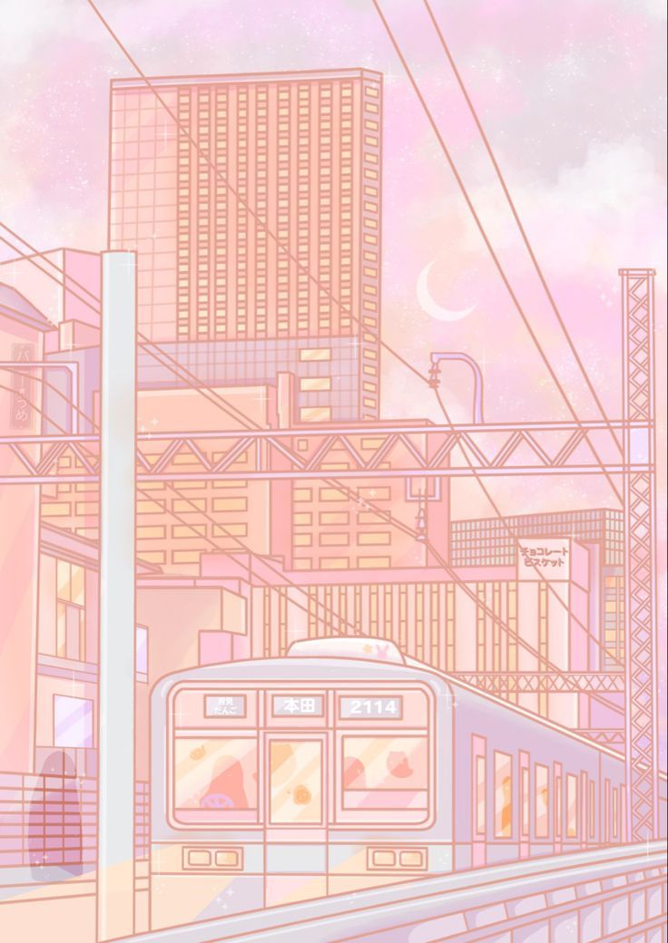 Ghost City | Pink wallpaper anime, Iphone wallpaper kawaii, Pastel pink wallpape