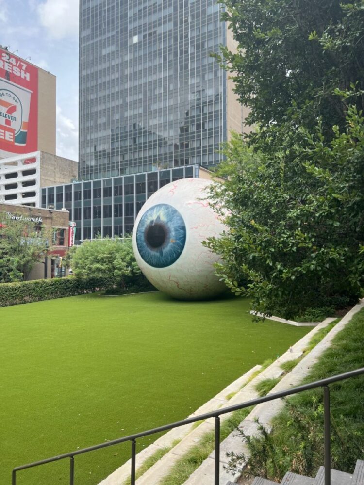 Giant Eyeball Dallas Monument