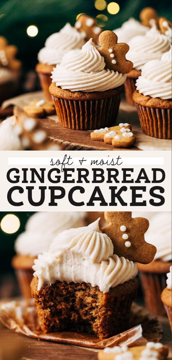 Gingerbread Cupcakes HD Wallpaper