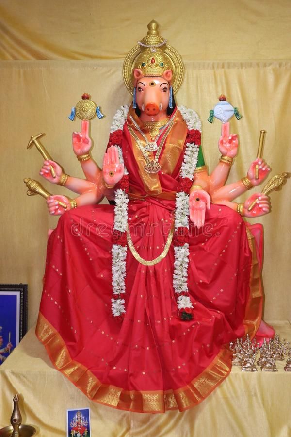 Goddess Varahi Amman Idol Stock Image. Image Of Decorated - 165639869