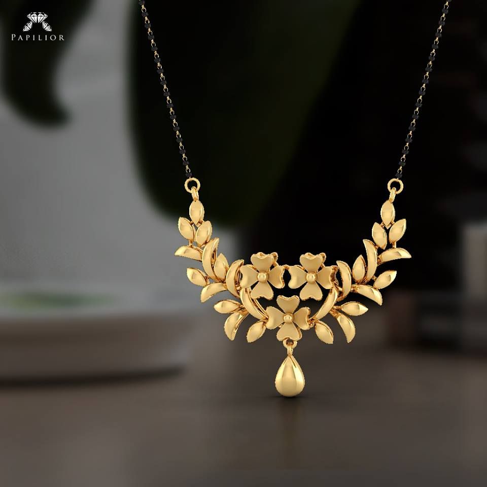 Gold Mangalsutra Designs by Papilior - Indian Jewellery Designs