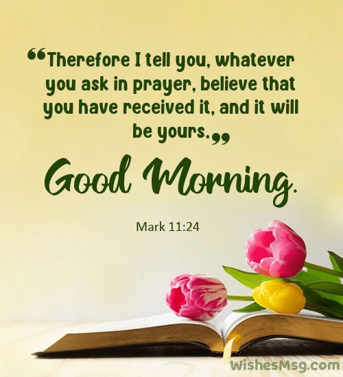 Good Morning Bible Verses and Quotes - WishesMsg