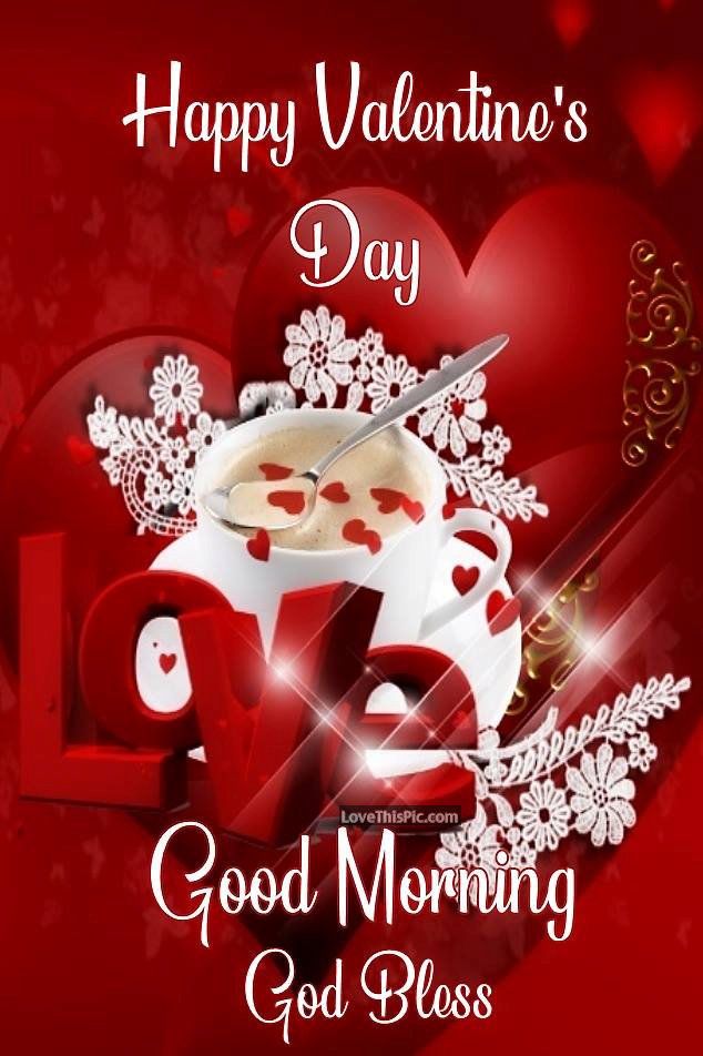 Good Morning God Bless Happy Valentines Day Images