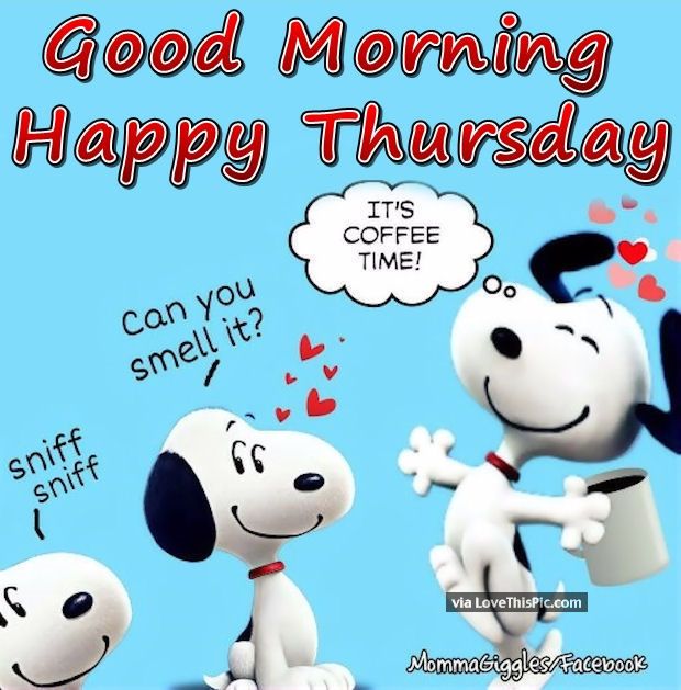 Good Morning Happy Thursday Snoopy