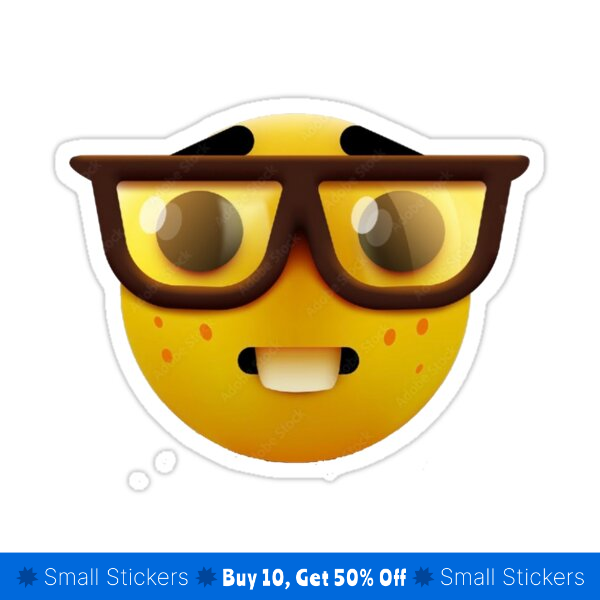 Goofy Ahh Meme, Nerd Emojie Sticker by PIX  TRIO