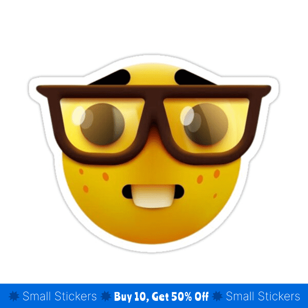Goofy Ahh, Nerd Emoji Sticker by Shrewd Mood
