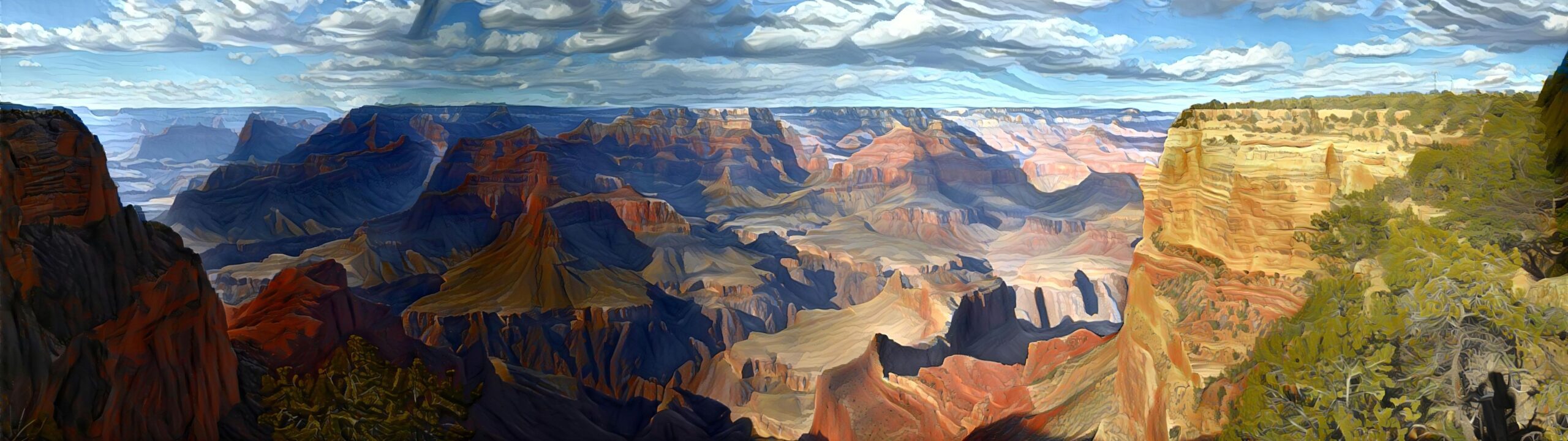 Grand Canyon Painting (5120X1440)