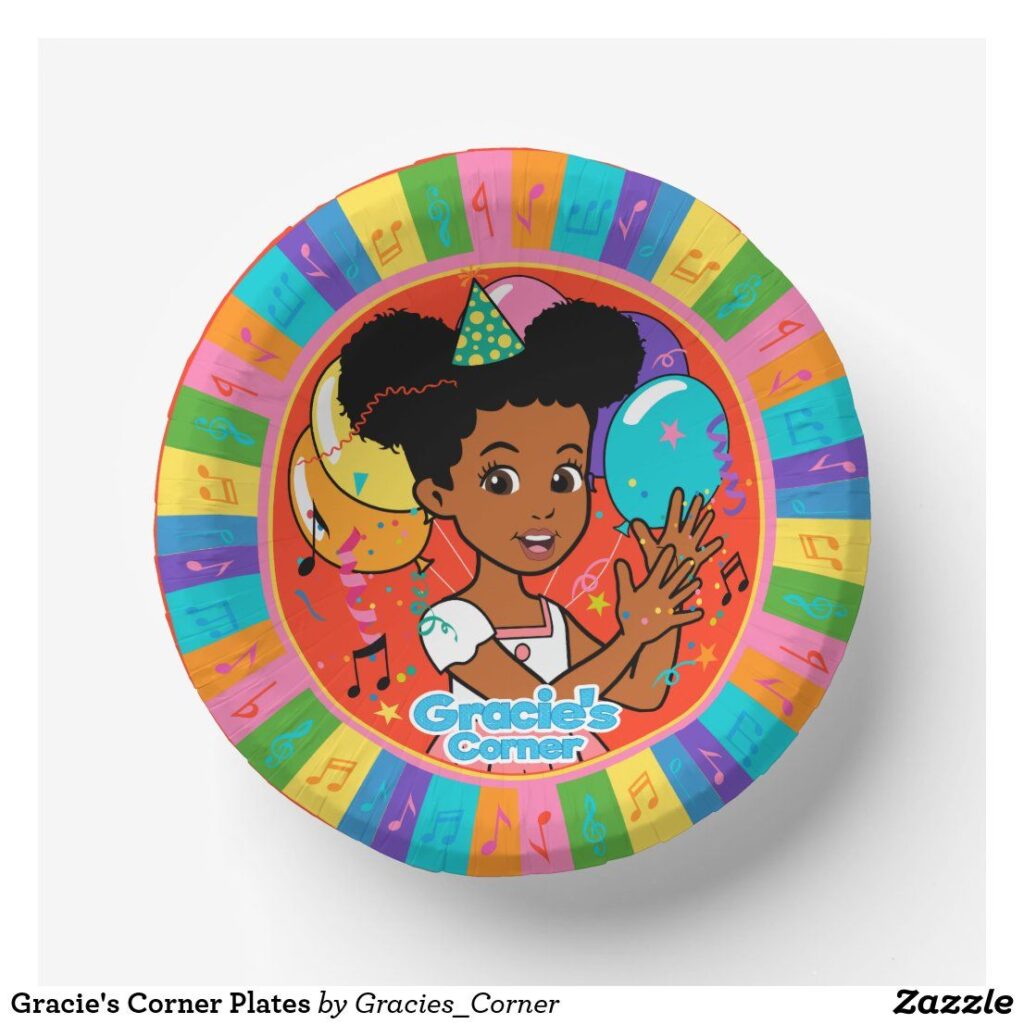 Gracie'S Corner Plates | Zazzle