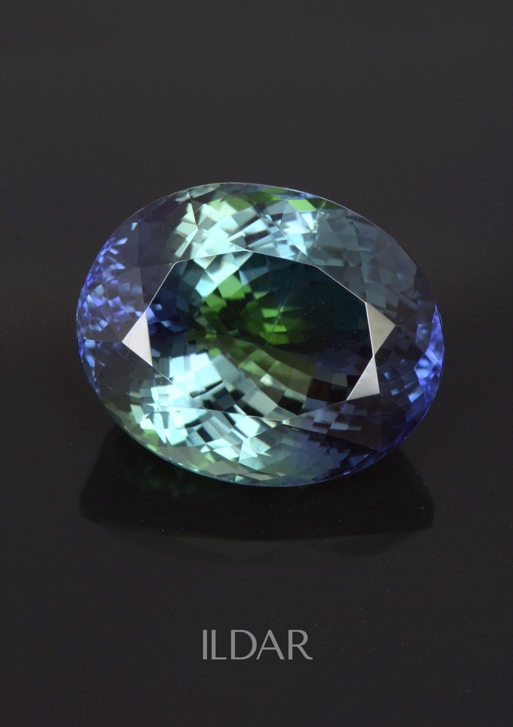 Green tanzanite gems by ILDAR. Tanzanite is the blue and