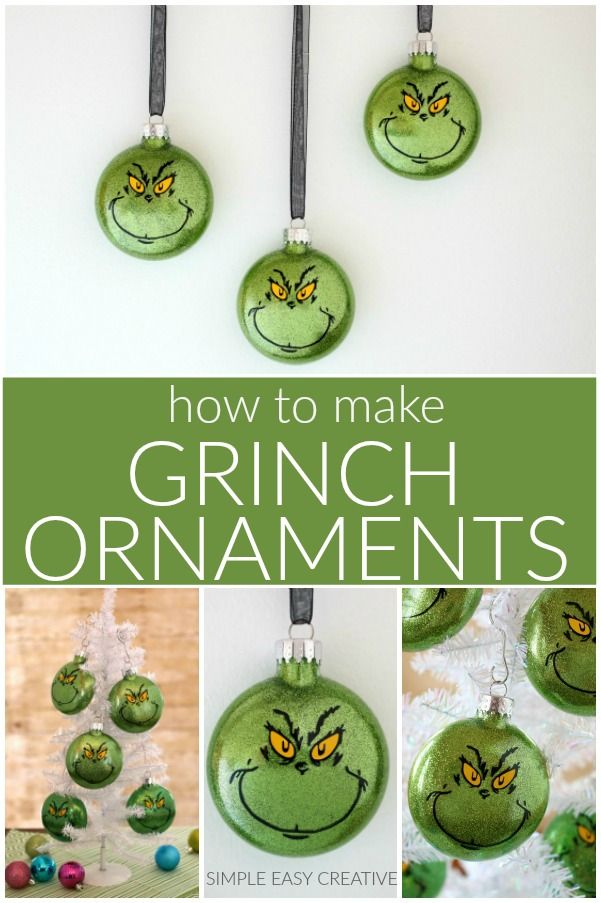 Grinch Ornaments: Holiday Inspiration - Hoosier Homemade