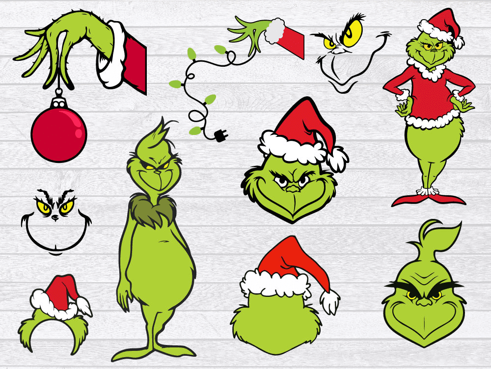 Grinch SVG cut files | Grinch Christmas SVG and PNG Files