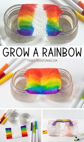 Grow a Rainbow Experiment - The Best Ideas for Kids