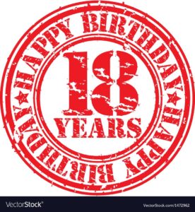 Grunge 18 years happy birthday rubber stamp vector  on VectorStock HD Wallpaper