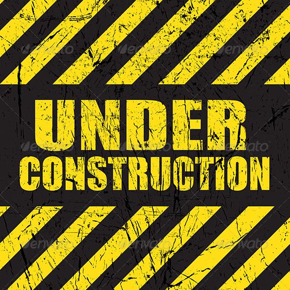 Grunge Under Construction Background