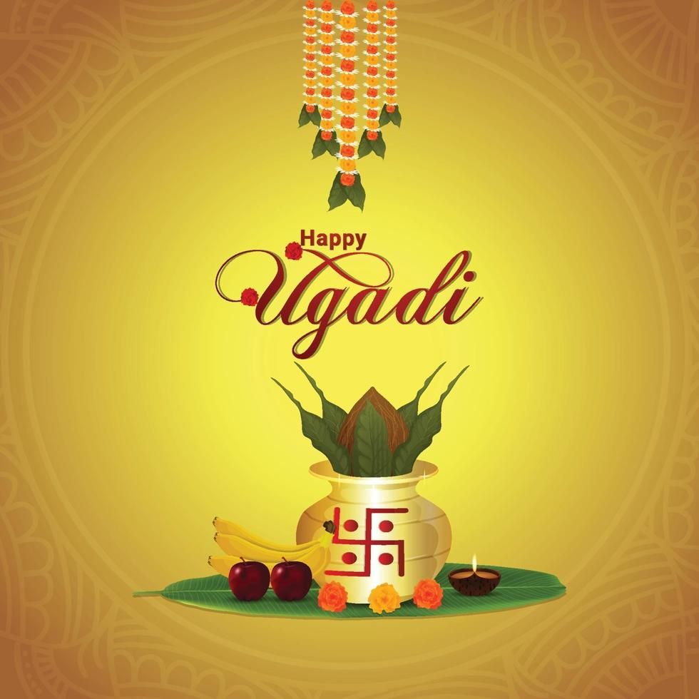 Gudi Padwa Or Happy Ugadi Kannada New Year With