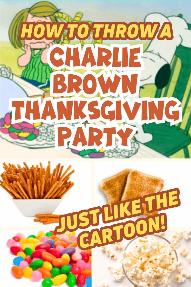 HOW TO HOST A PEANUTS THANKSGIVING FOOD PARTY (SNOOPY THANKSGIVING PARTY)