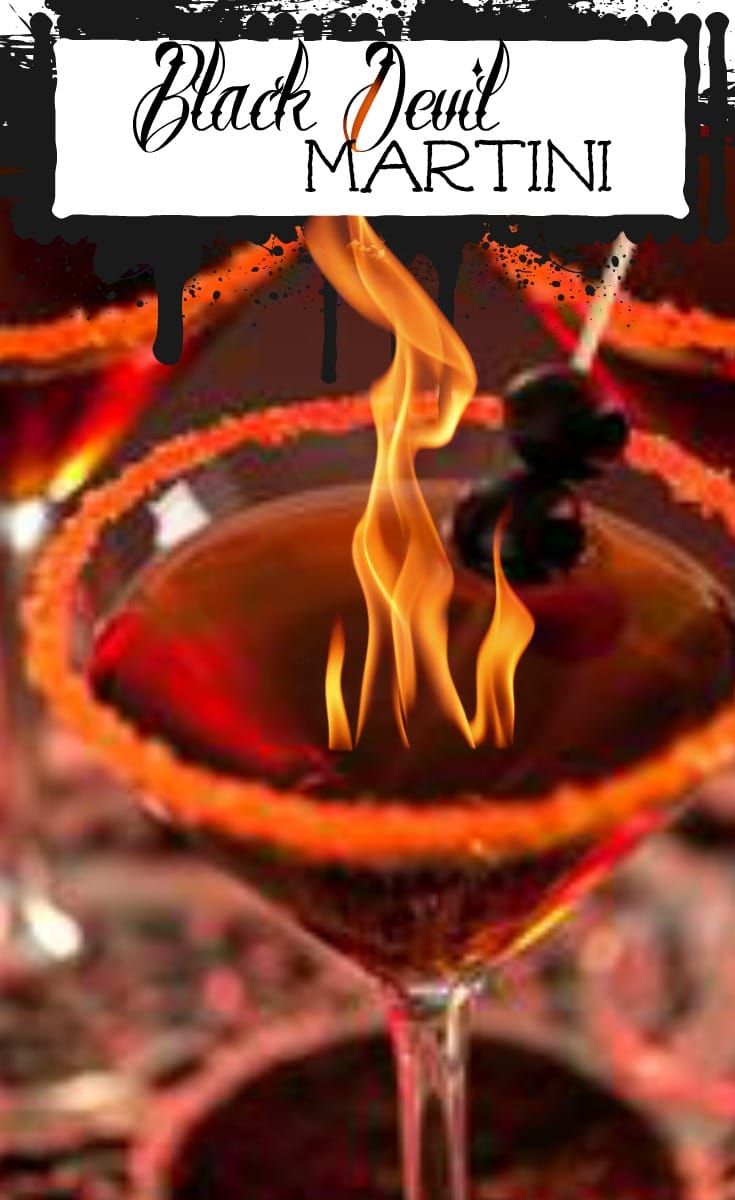 Halloween Cocktails- The Black Devil Martini