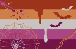 Halloween lesbian flag HD Wallpaper