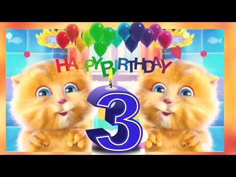 Happy 3rd Birthday Song | For A 3 Year Old | For Kids Children Baby