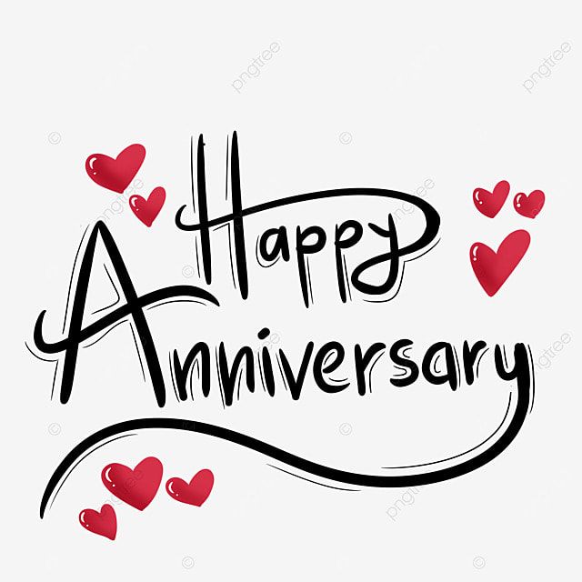 Happy Anniversary PNG Picture, Lettering For Happy Anniversary, Happy Anniversar