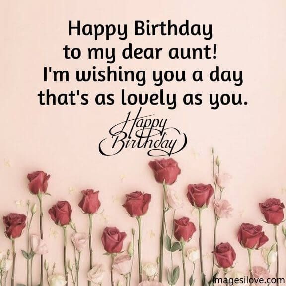 Happy Birthday Aunt Images With Quotes, Wishes, Messages