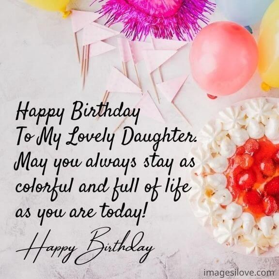 Happy Birthday Daughter Images With Quotes, Wishes, Messages