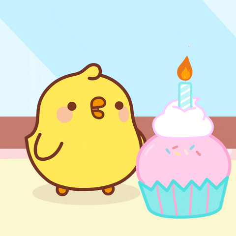 Happy Birthday Food Gif By Molang Find Share