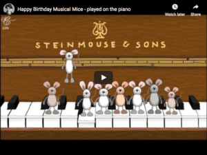 Happy Birthday Musical Mice , , Piano Version HD Wallpaper
