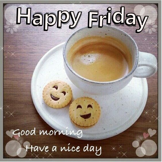 Happy Friday Good Morning Quote With Coffee