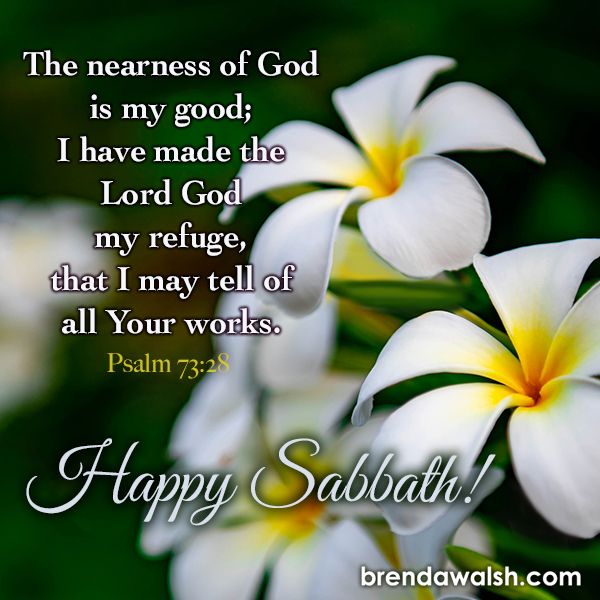 Happy Sabbath Archives - Brenda Walsh Scripture Images