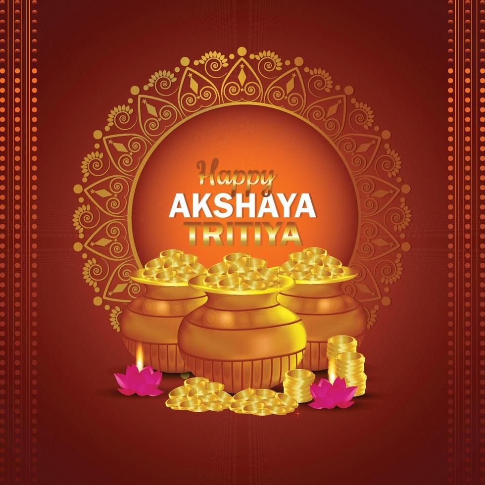 Download Happy akshaya tritiya celebration greeting card for free
