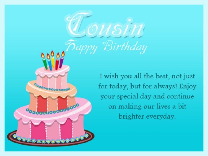 Happy Birthday Wishes For Cousin Female Images