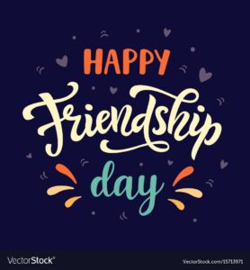 Happy friendship day poster vector  on VectorStock HD Wallpaper