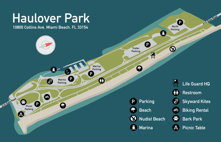 Haulover Park Map