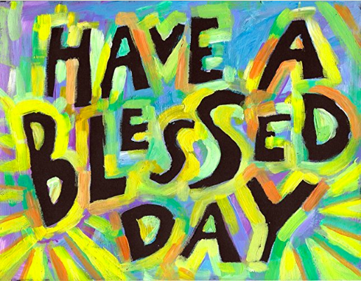 Have A BleSSed Day Christian faith church Poster