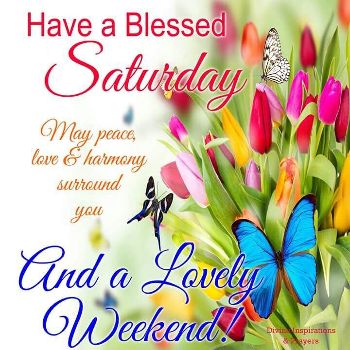 Have A Blessed Saturday And A Lovely Weekend