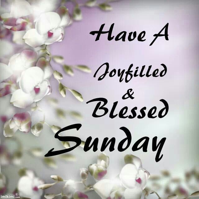 Have A Joyfilled & Blessed Sunday