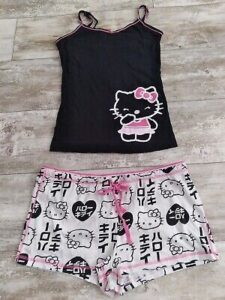 Hello Kitty Sanrio Sleepwear Set Women Adjustable Straps Shelf Bra SIZE LG*NWOT Images