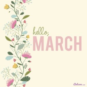 Hello March, , Your Daily Verse HD Wallpaper