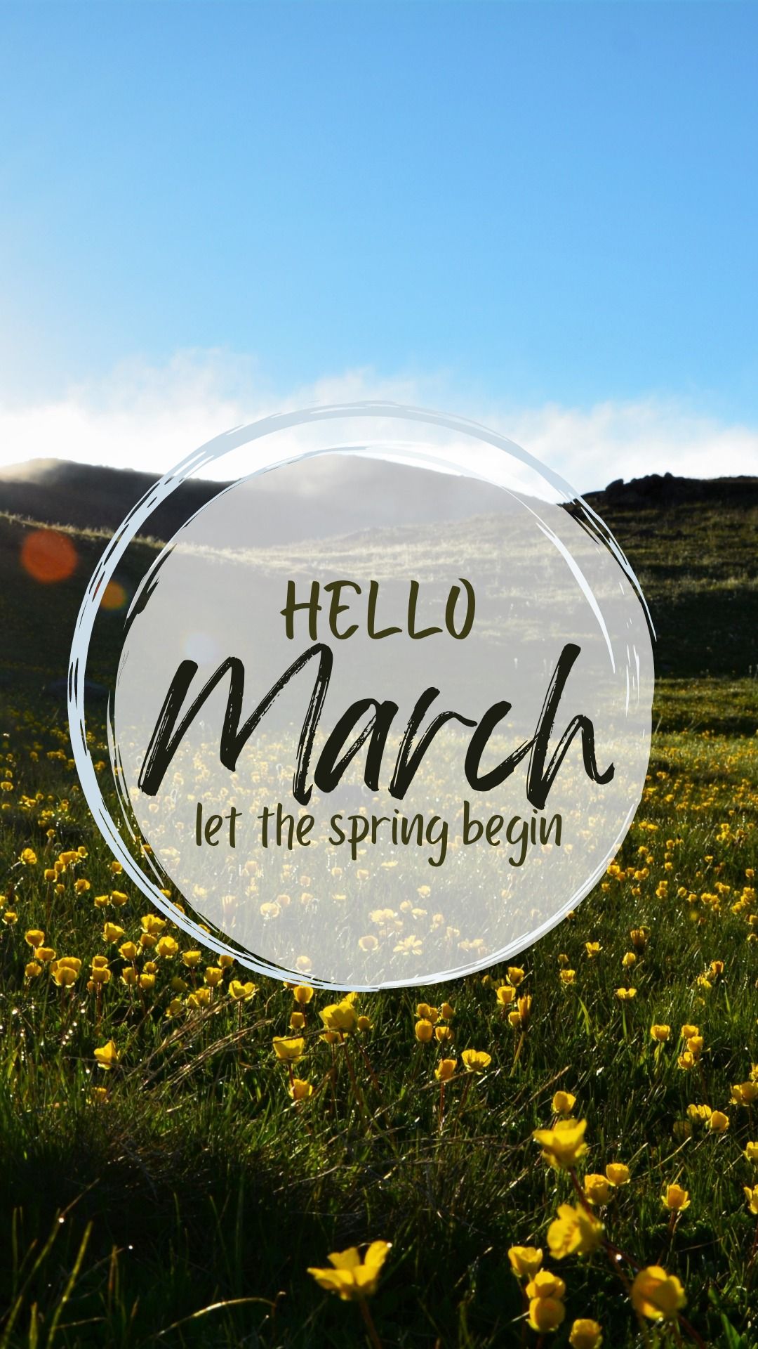 Hello March | let the spring began HD Wallpaper