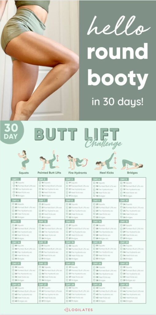 Hello Round Booty - Butt Rounding Workout 30 Day Challenge