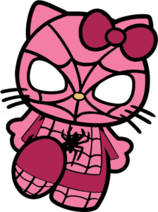 Hello kitty x Spiderman HD Wallpaper