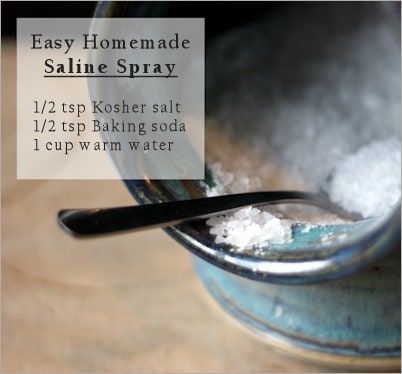 Herbal Decongestant Steam &Amp; Homemade Saline Solution