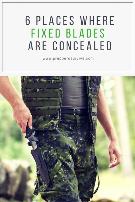 Hide A Knife - 6 Places To Conceal - Protection / Self Defense Plan