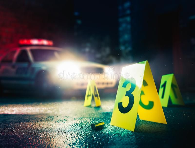 High Contrast Image Of A Crime Scene Stock Image - Image Of Proof, Policeman: 10