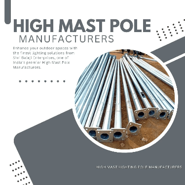 High Mast Pole Manufacturers - Shri Balaji Enterprises