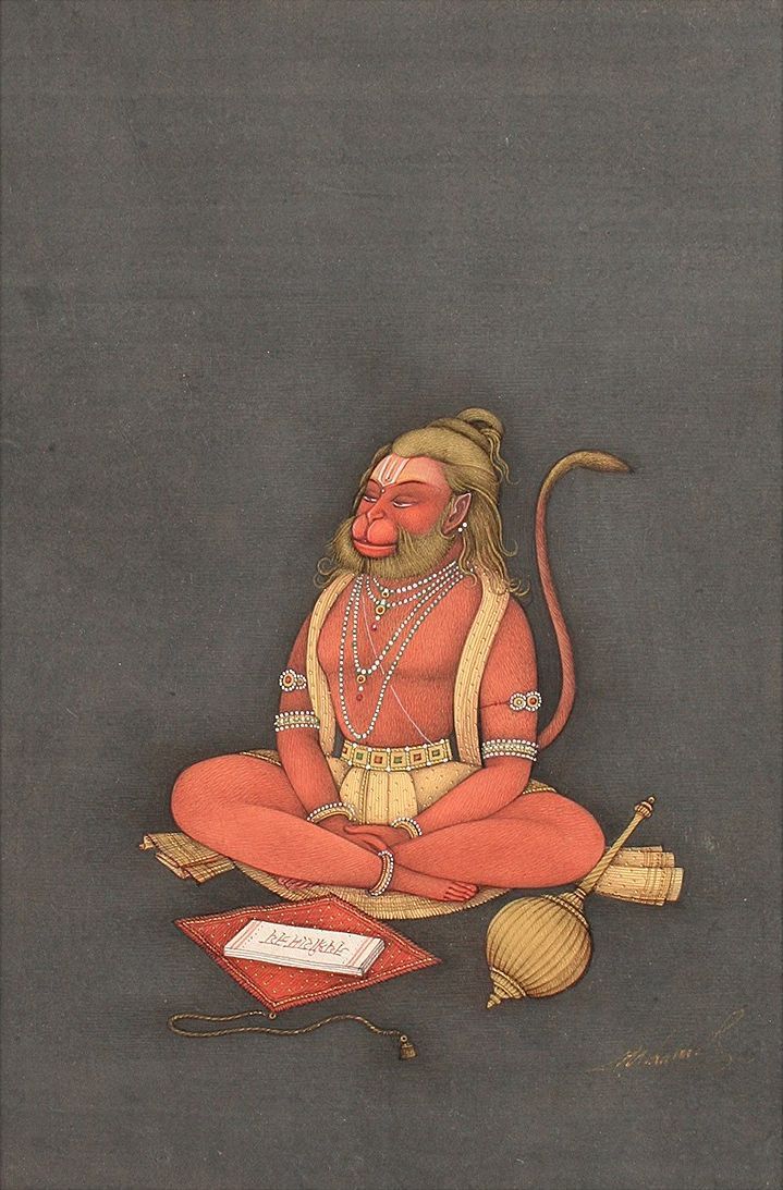 Hindu Cosmos — Lord Hanuman  Artist: Mahaveer Swami , Bikaneri...