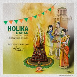 Holika dahan greeting HD Wallpaper