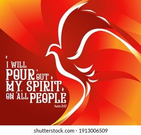 Holy Spirit Pentecost Sunday Banner Vector Stock Vector (Royalty Free) 191300650 Images