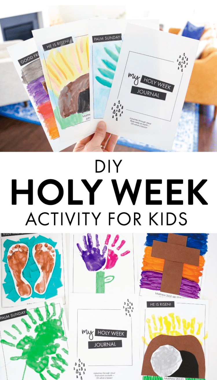 Holy Week Journal Activity For Kids The Littles